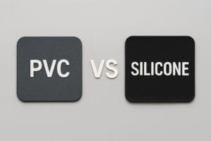 pvc vs silicone text graphic