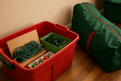 christmas light storage container