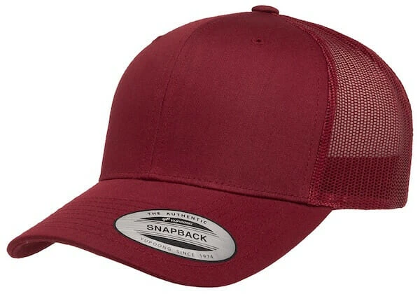 6606 retro red hat