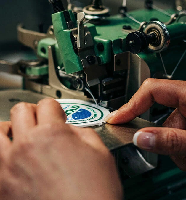 custom patch being made