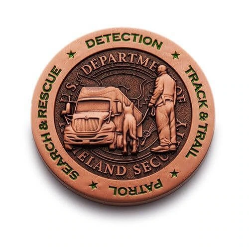 bronze truck custom coin