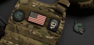 airsoft patches on tactical jacket