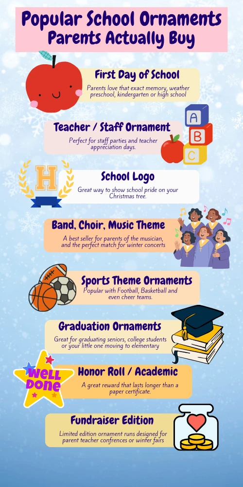 popular school ornaments graphic